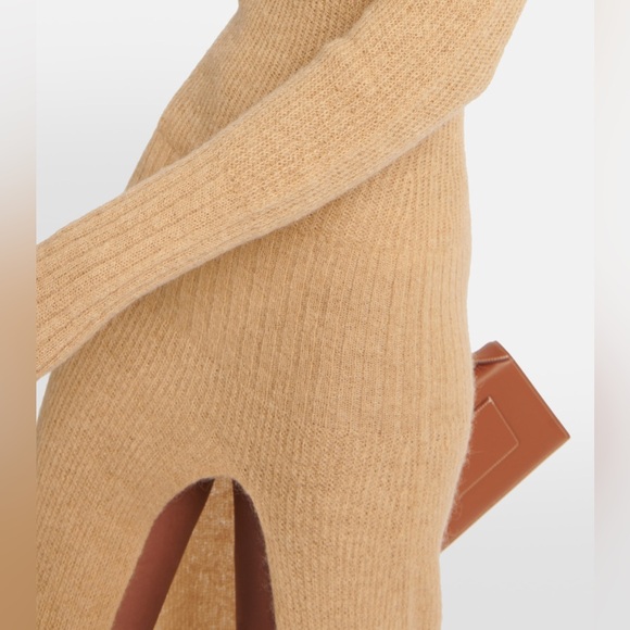 [sold] Jacquemus Beige La Robe Dao Mohair Blend Maxi Dress sz 34 - Picture 8 of 13
